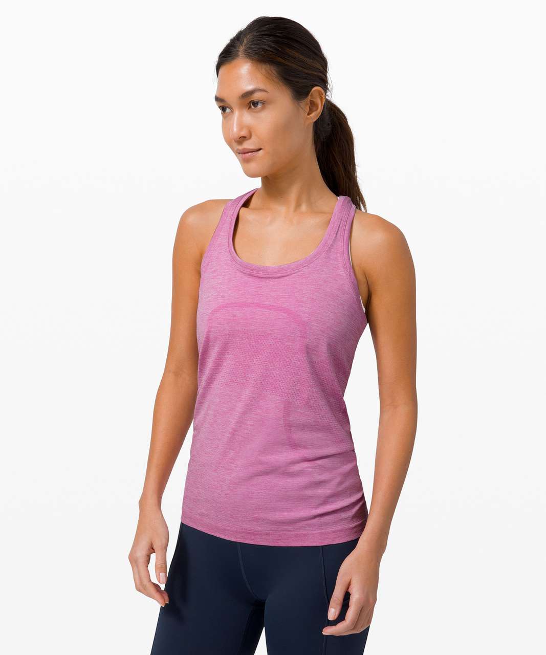 Lululemon Swiftly Tech Racerback Tank Top 2.0 - Magenta Glow / White