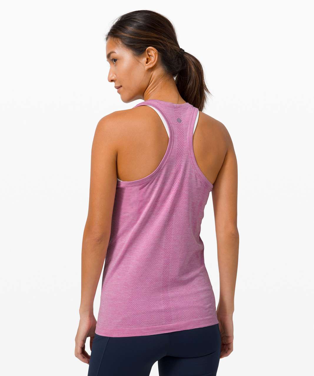 Lululemon Swiftly Tech Racerback Tank Top 2.0 - Magenta Glow / White