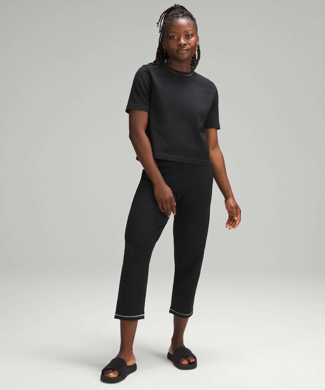 Lululemon Boxy Knit T-Shirt - Black