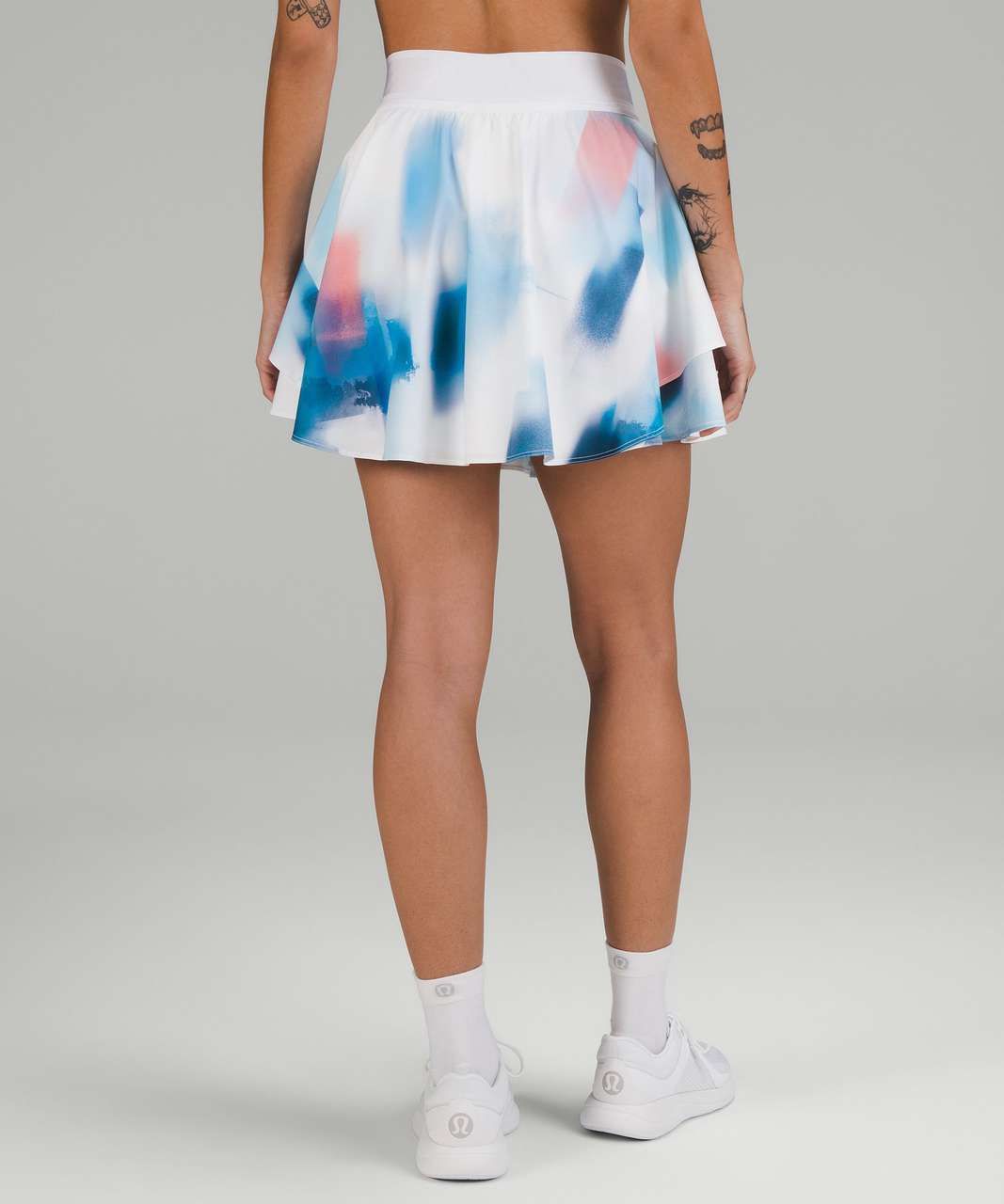 Lululemon Court Rival High-Rise Skirt *Long - Baseline Wash Print Multi