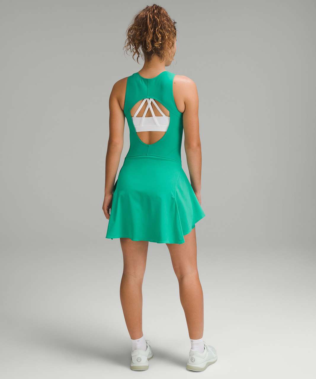 Lululemon Everlux Short-Lined Tennis Tank Top Dress 6" - Maldives Green