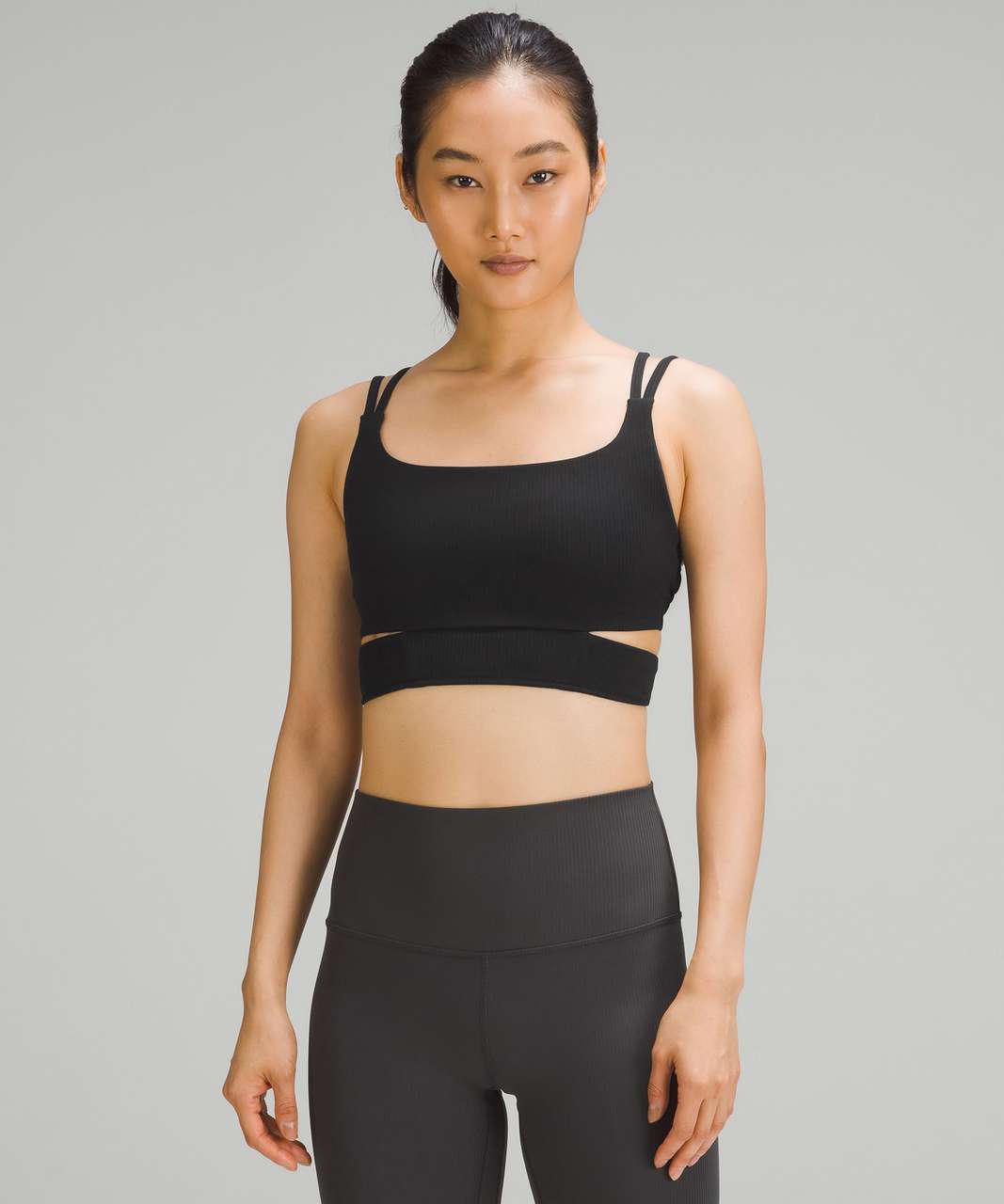 Lululemon Nulu™ and Mesh Yoga Bra *Light Support, A/B Cups - Jewel Emboss  Spiced Chai / Spiced Chai - lulu fanatics