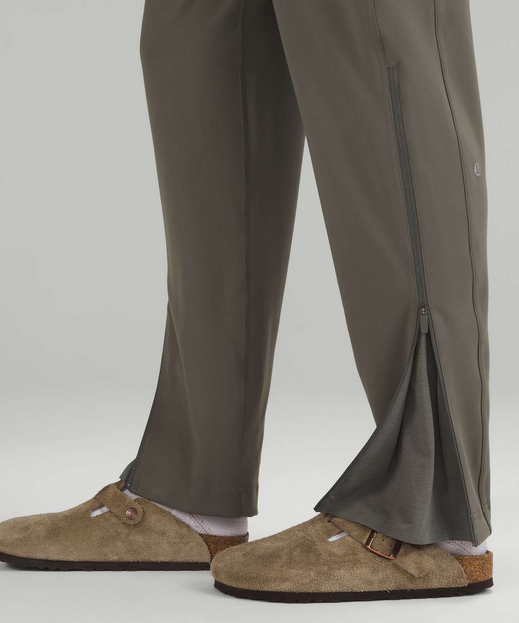 Lululemon Everlux High-Rise Zip-Leg Track Pant *Full Length - Grey Sage