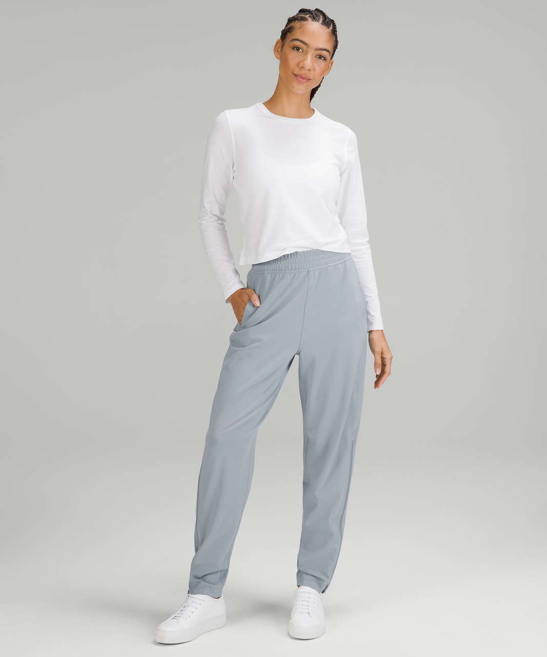 Women High-Rise Ankle-Length Track Pants