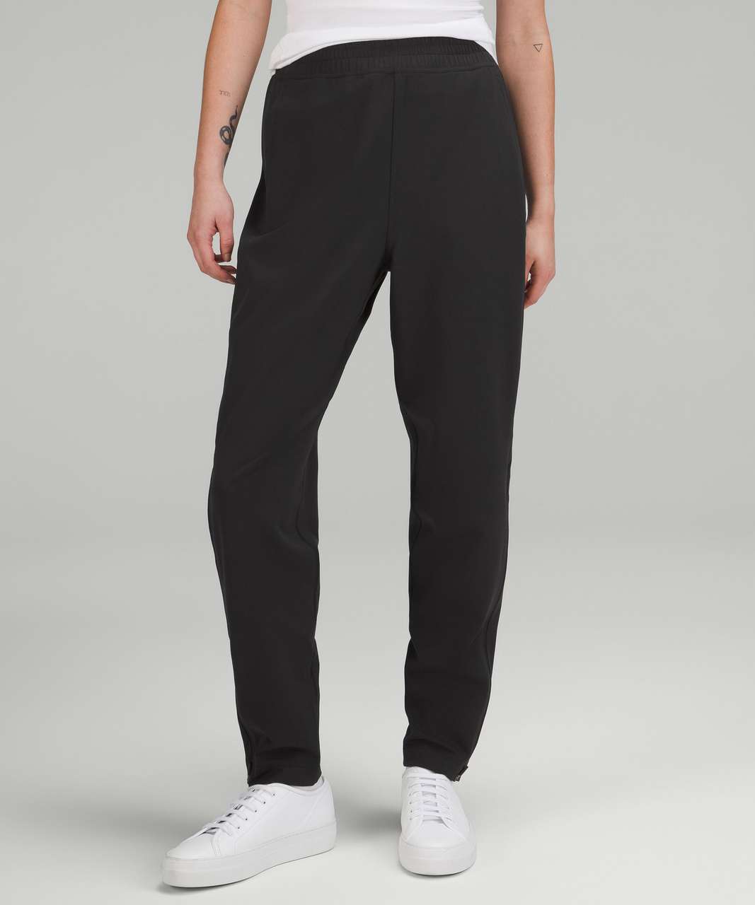 Lululemon On Track Jogger - Heathered Black - lulu fanatics