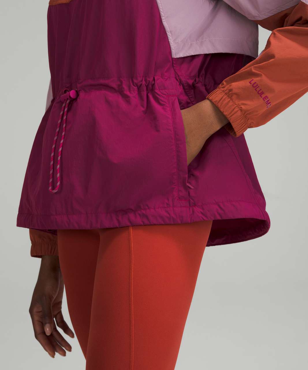 Lululemon Evergreen Anorak - Red Rock / Pink Peony / Pomegranate