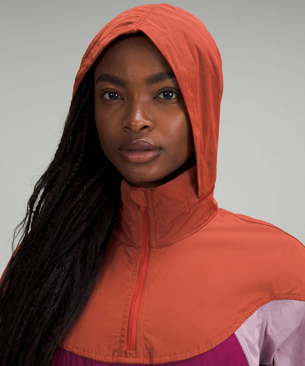 Lululemon Evergreen Anorak - Red Rock / Pink Peony / Pomegranate