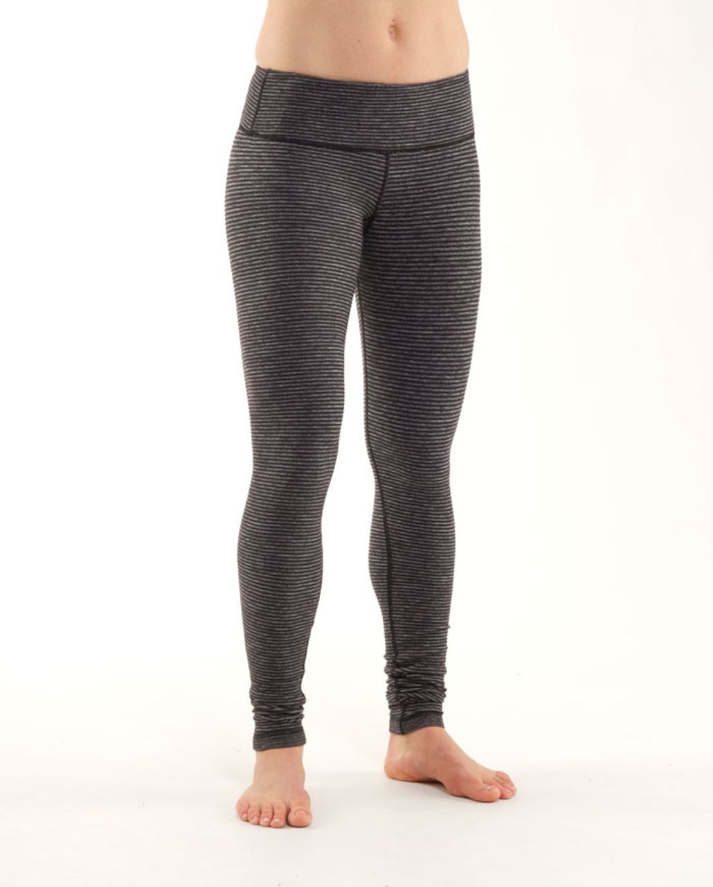 Lululemon Wunder Under Pant *Reversible - Black Heathered Coal Mini Check