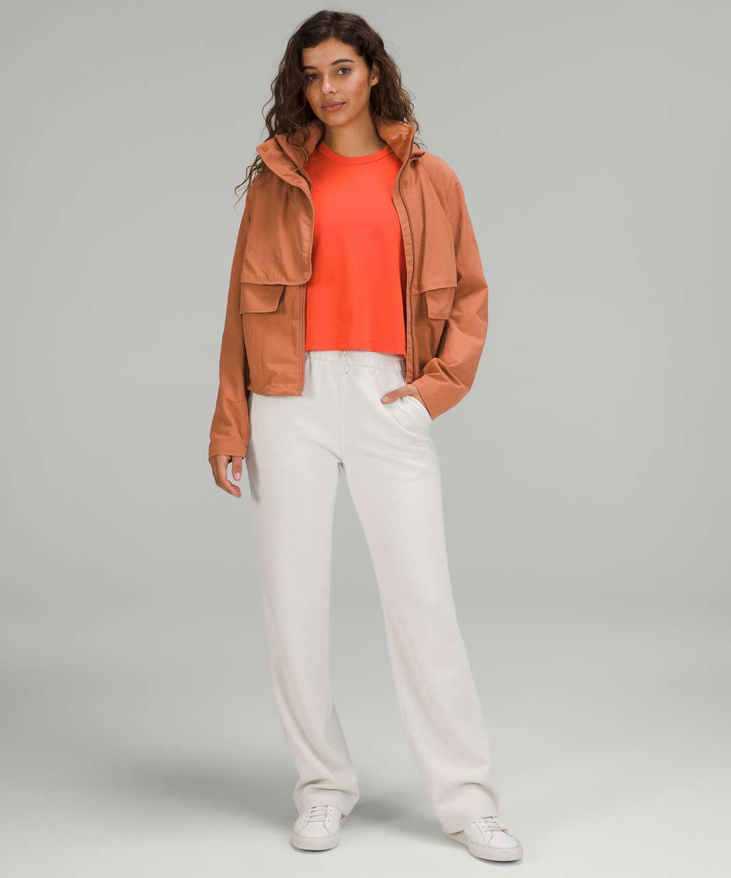 Lululemon Classic-Fit Cotton-Blend Long-Sleeve Shirt - Solar Orange