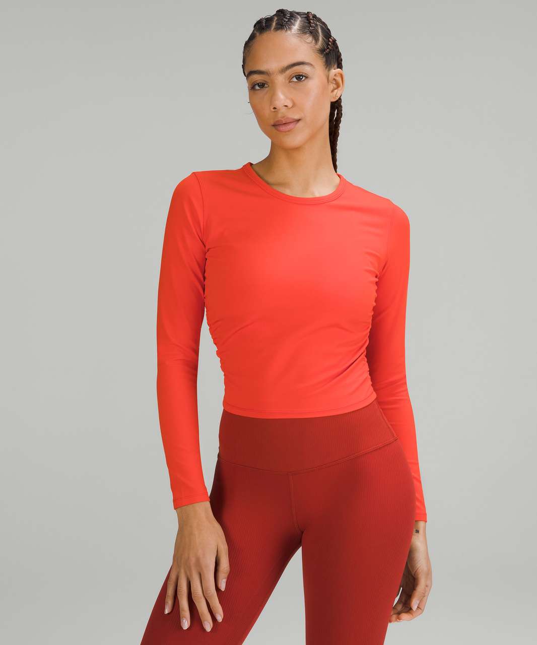 Lululemon All It Takes Long-Sleeve Shirt *Nulu - Solar Orange - lulu ...