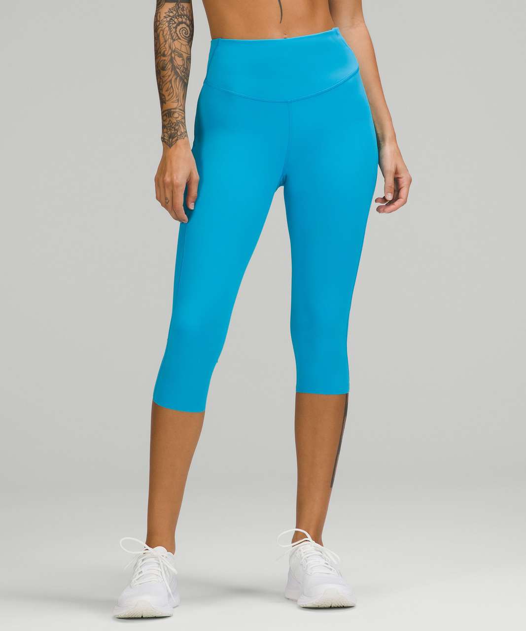 Lululemon Base Pace High-Rise Crop 23 - Blazer Blue Tone - lulu fanatics