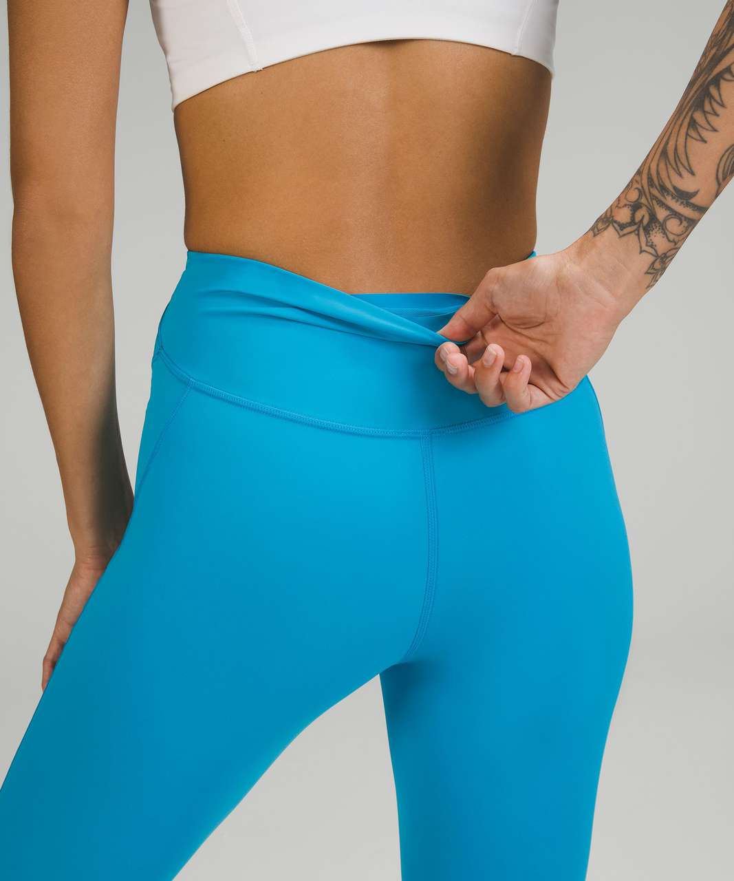 Lululemon Base Pace High-Rise Crop 17" - Turquoise Tide