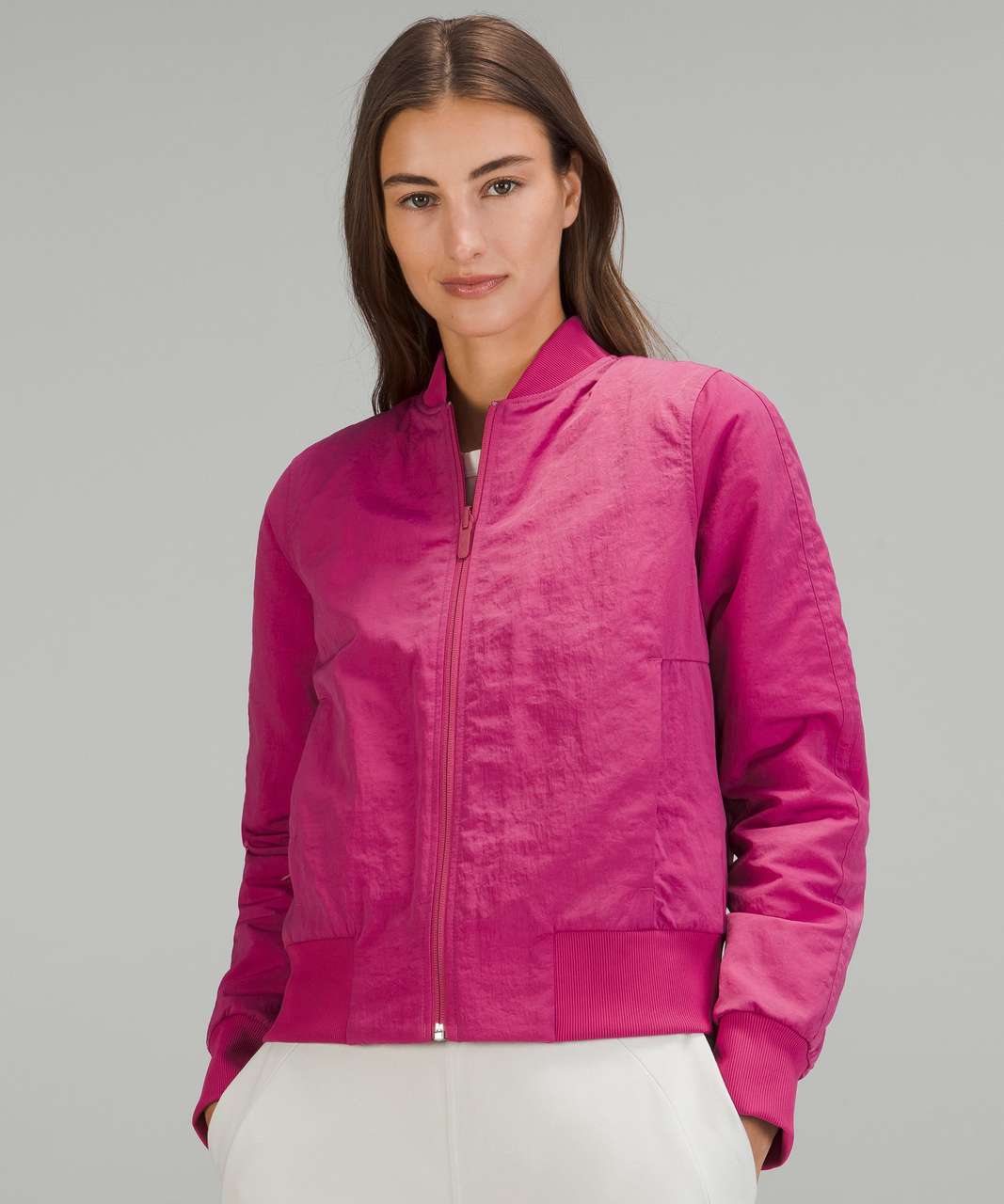 Lululemon Non-Stop Bomber Jacket - Pink Lychee