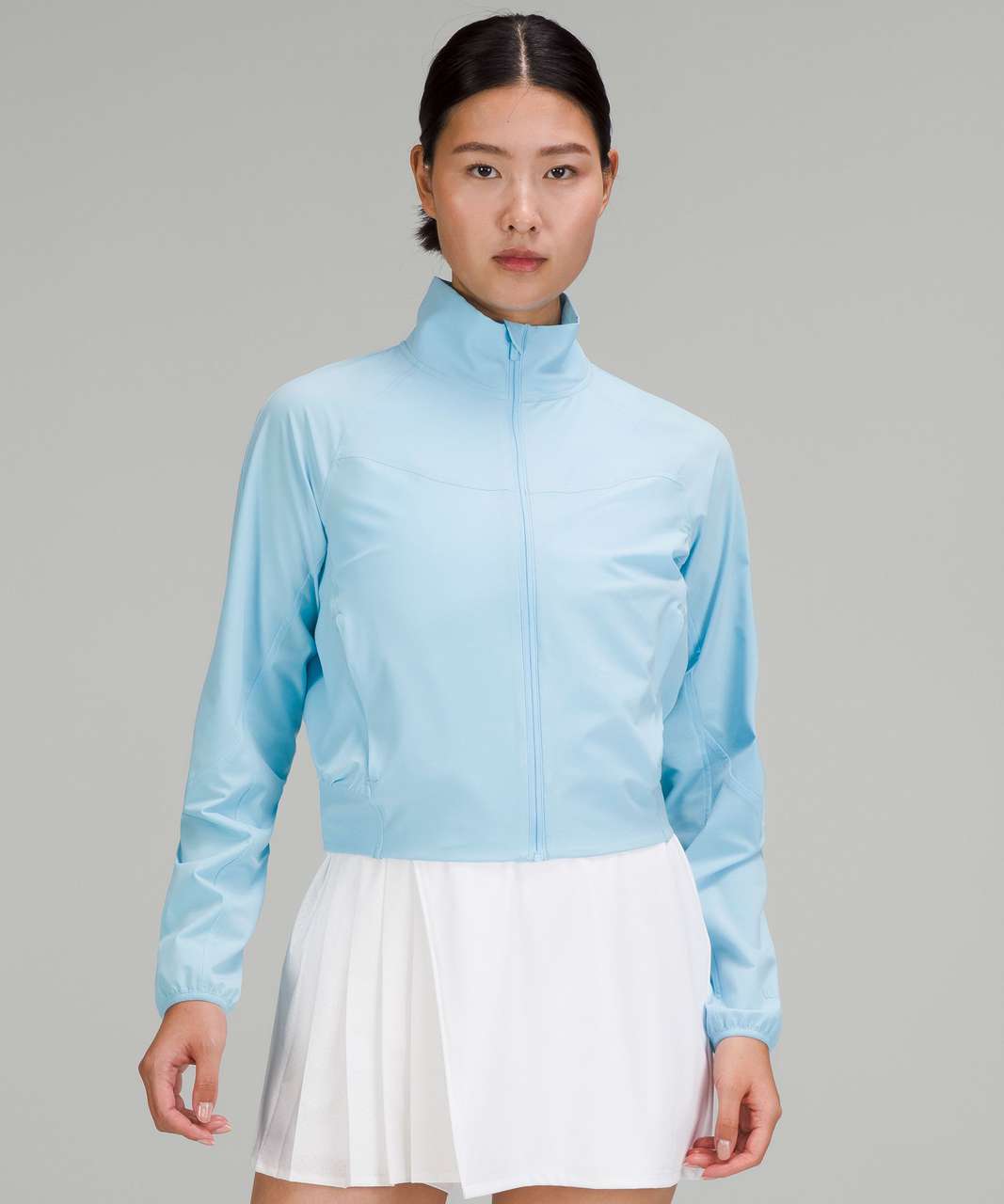 Lululemon Water-Repellent Stretch Tennis Jacket - Blue Chill - lulu fanatics