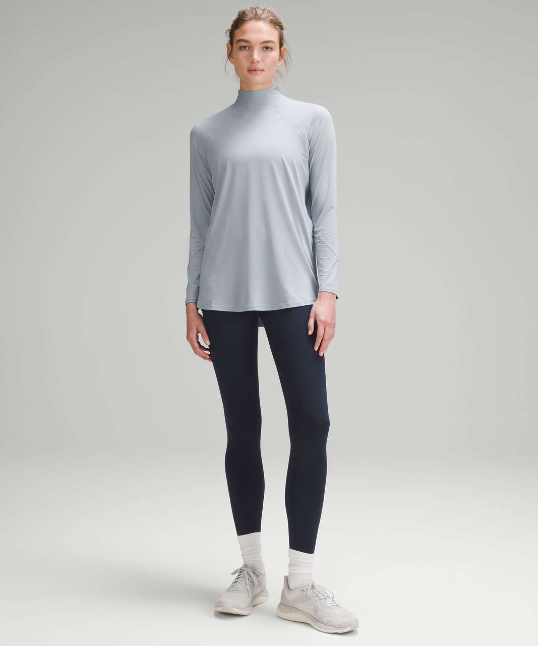 Lululemon High-Coverage Training Long-Sleeve Shirt - Chambray