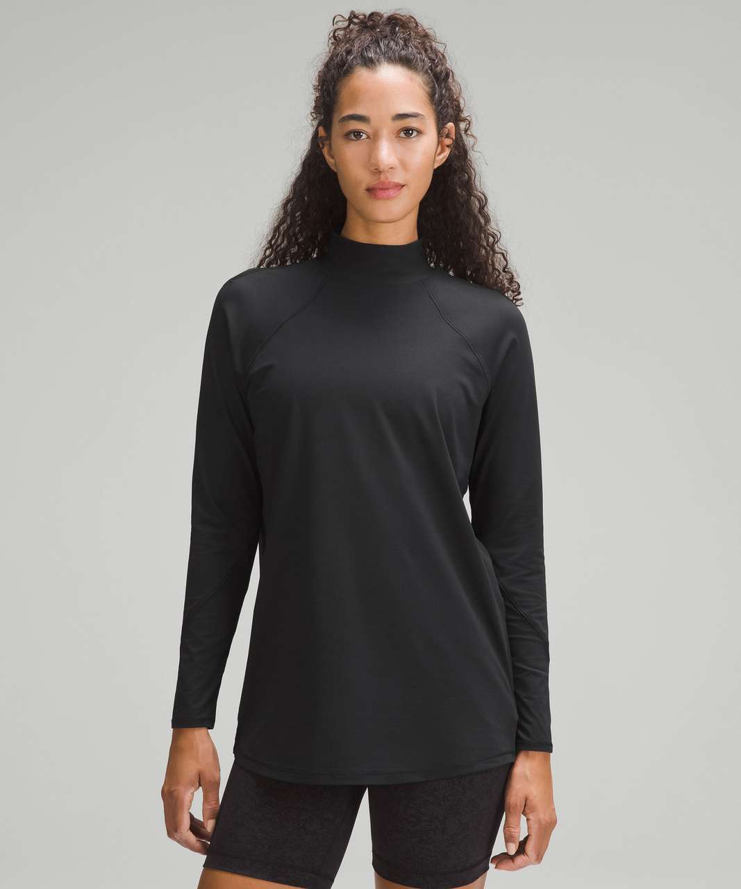 Lululemon Wunder Train Cropped Long Sleeve - Black - lulu fanatics