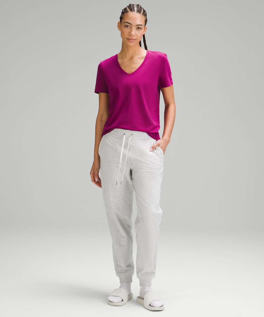 Lululemon Love V-Neck T-Shirt - Magenta Purple