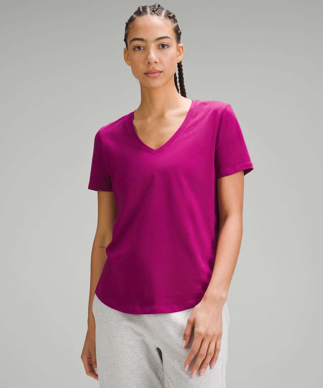 Lucky Brand Women Magenta Pink Purple Medium Top Shirt Cotton New NWT