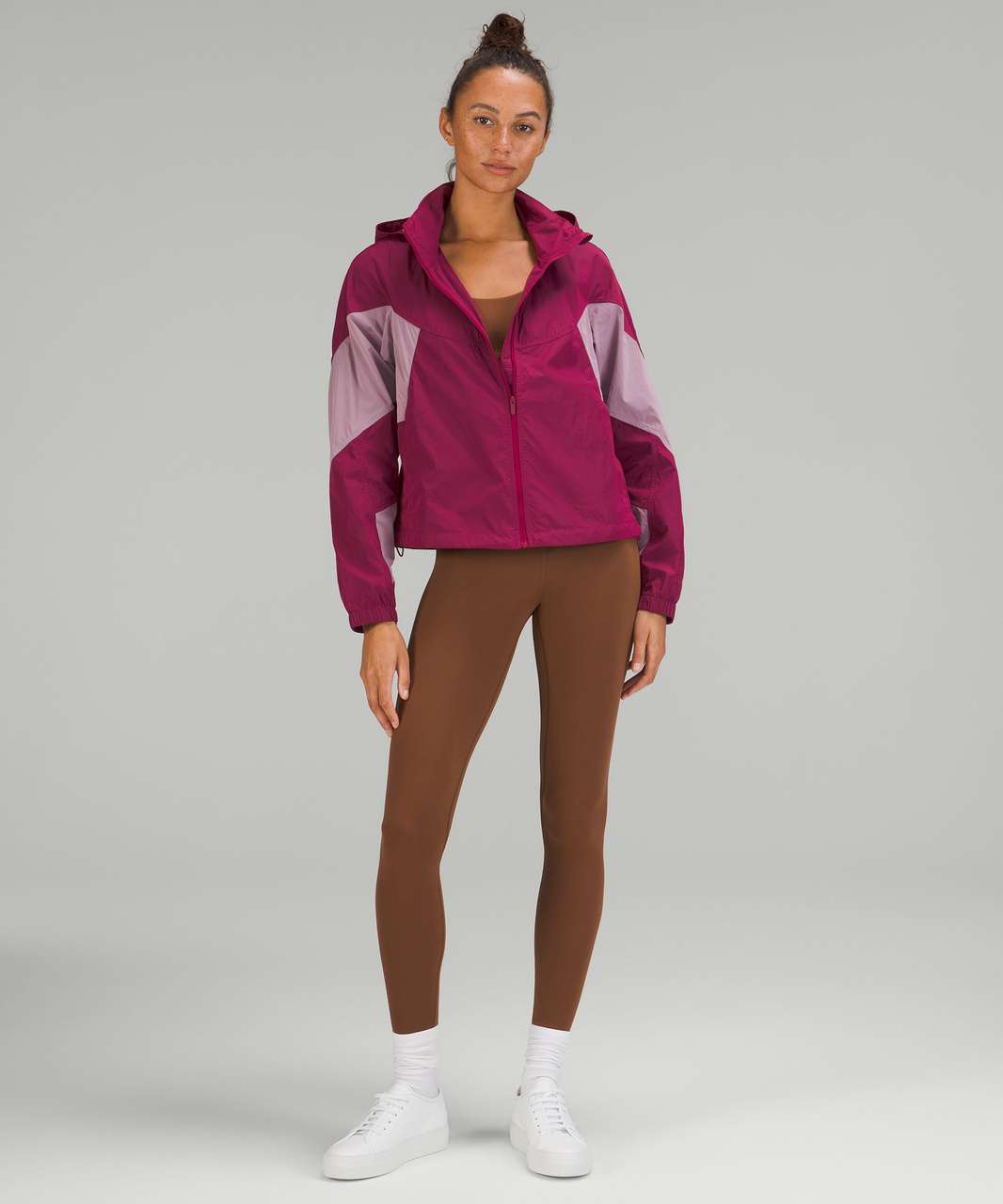 Lululemon Cinchable Fleece Zip-Up - Pink Peony - lulu fanatics