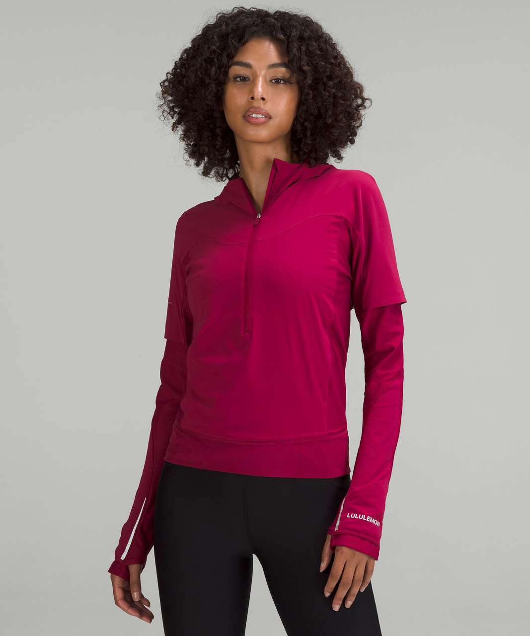 Lululemon SenseKnit Composite Running Jacket - Pomegranate