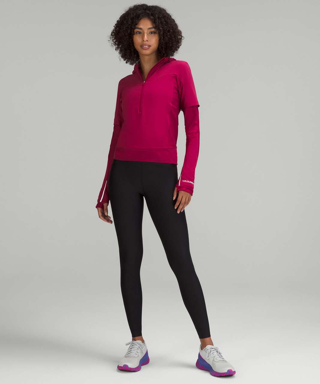 Lululemon SenseKnit Composite Running Jacket - Pomegranate