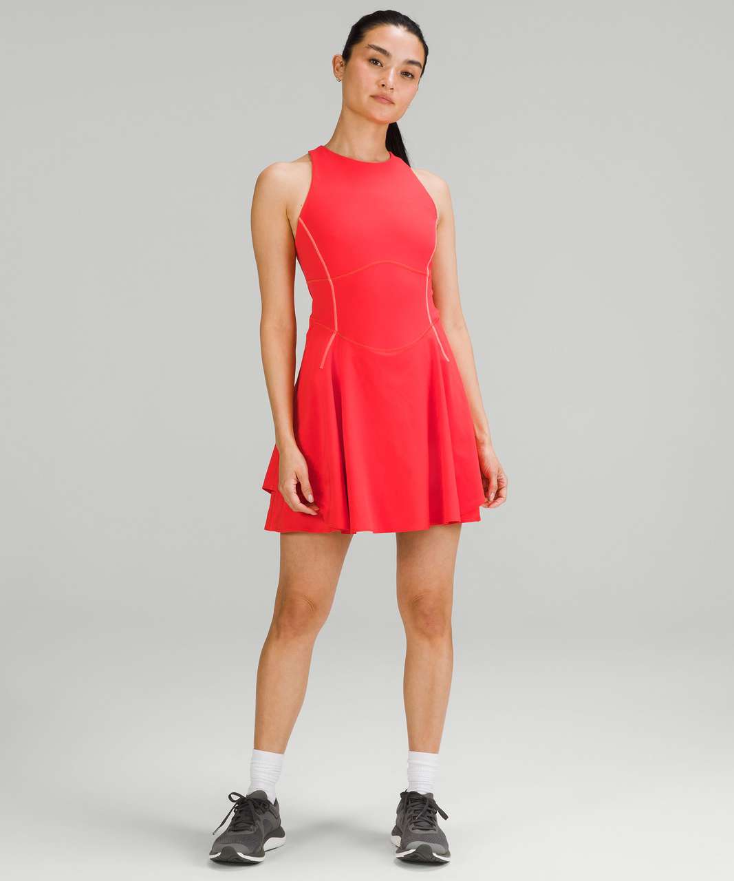 red tennis dress