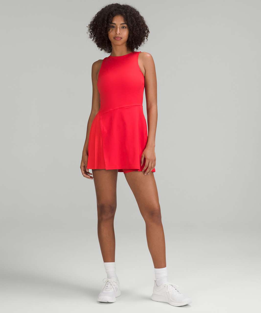 Lululemon Nulux Asymmetrical Tennis Dress - Carnation Red / Carnation Red