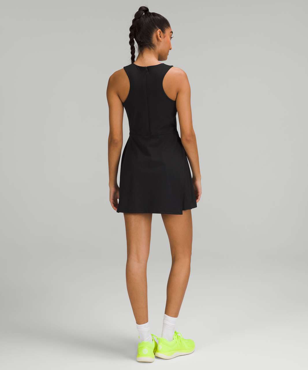 LULULEMON Court pleated stretch recycled-Nulux, mesh and Swift tennis dress