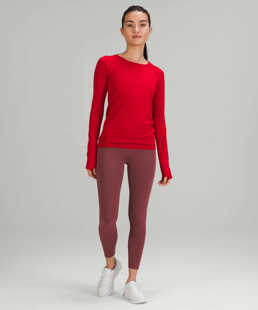 Lululemon New Year Swiftly Tech Long Sleeve Shirt 2.0 - Dark Red