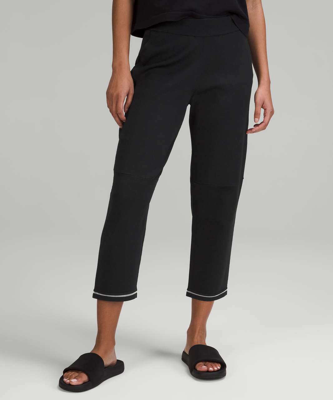 Lululemon Relaxed-Fit High-Rise Knit Cropped Pants 24 - Bone - lulu  fanatics