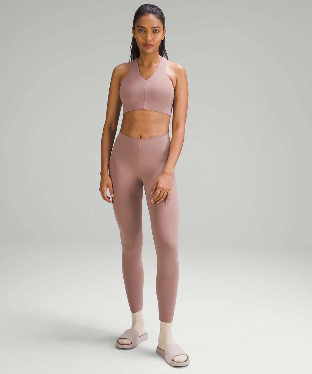 Lululemon lab Nulu Cross-Back Yoga Bra - Twilight Rose