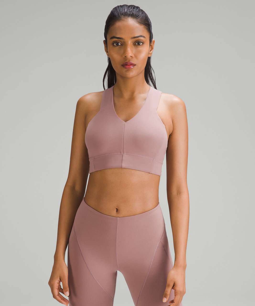 Lululemon lab Nulu Cross-Back Yoga Bra - Twilight Rose