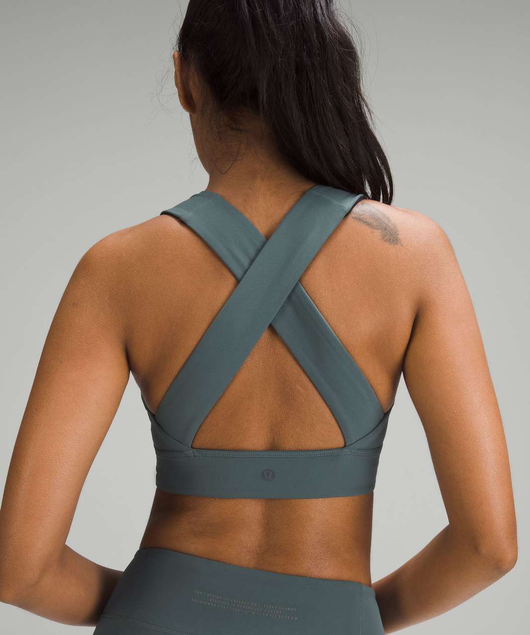 Lululemon lululemon lab Nulu Cross-Back Yoga Bra - Sea Steel