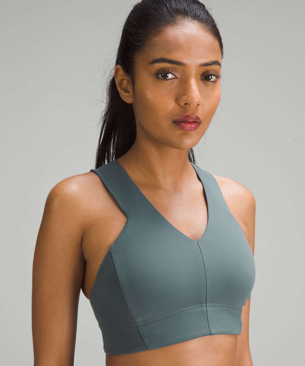 Lululemon lululemon lab Nulu Cross-Back Yoga Bra - Sea Steel