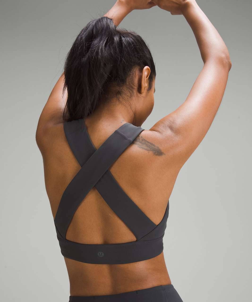 Lululemon lab Nulu Cross-Back Yoga Bra - Graphite Grey