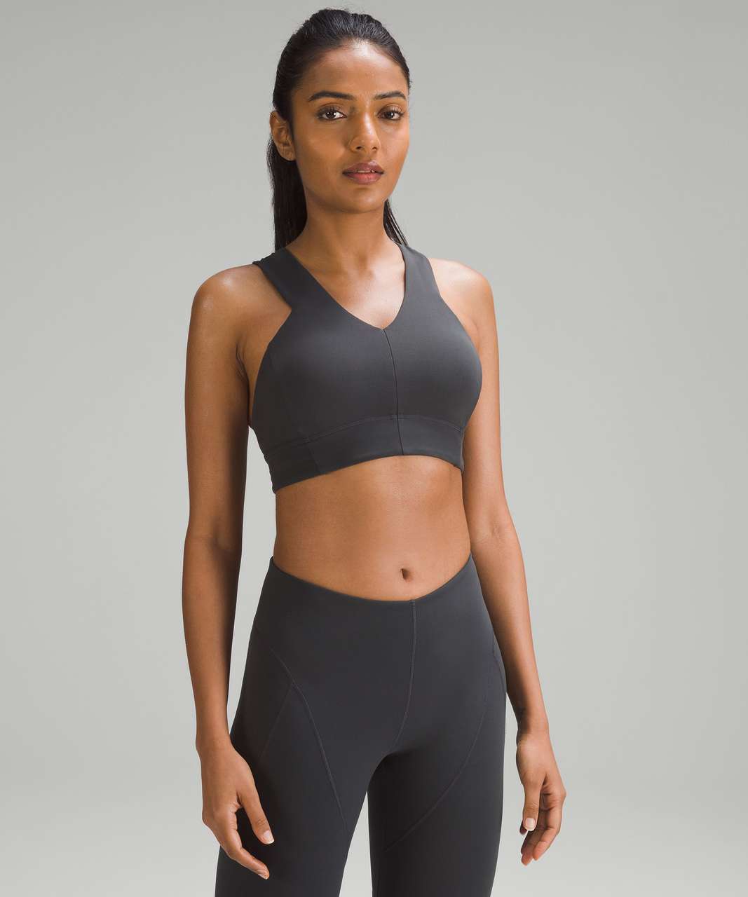 Lululemon lab Nulu Cross-Back Yoga Bra - Graphite Grey