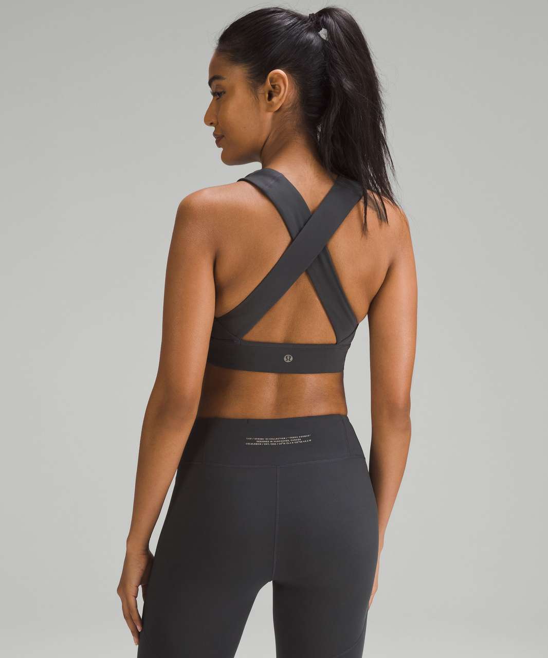 Lululemon lab Nulu Cross-Back Yoga Bra - Graphite Grey Lululemon lab Nulu Cross-Back Yoga Bra - Graphite Grey