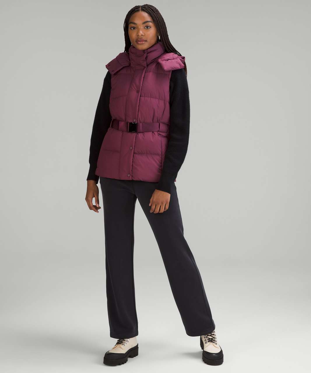 Lululemon Wunder Puff Waist Vest - Cassis - lulu fanatics