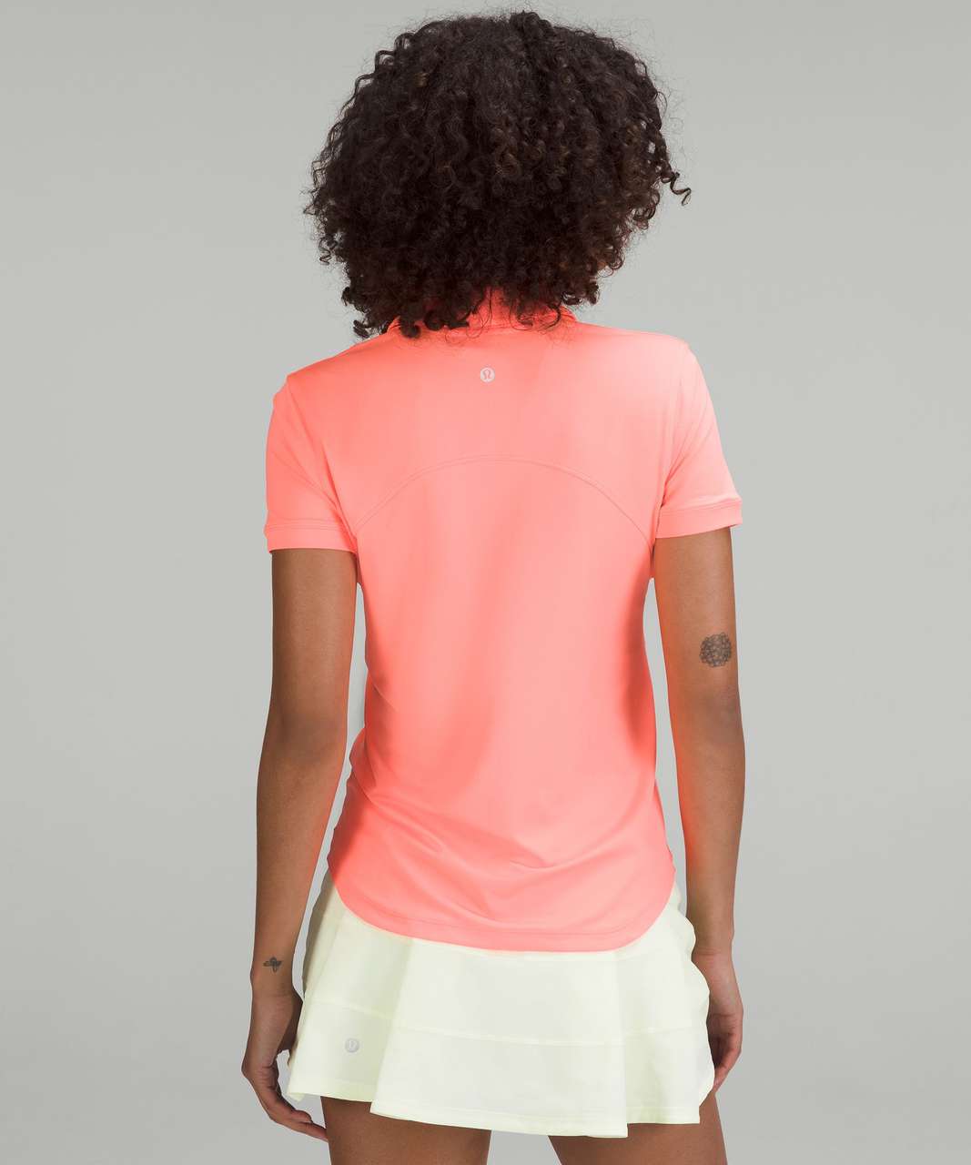 Lululemon Quick-Dry Short Sleeve Polo Shirt - Sunset