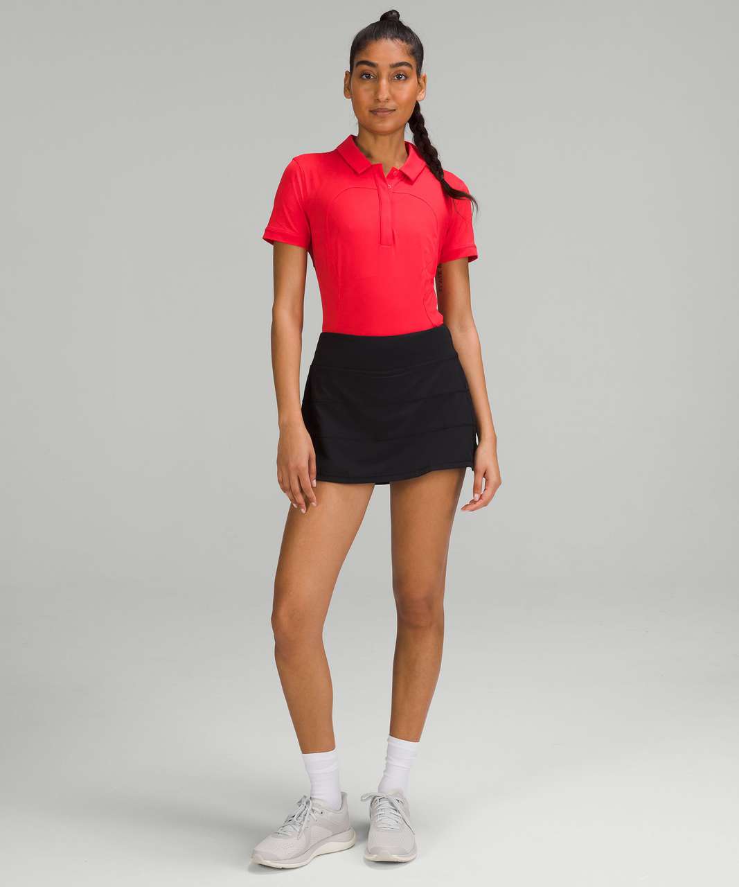 Lululemon Quick-Dry Short Sleeve Polo Shirt - Carnation Red