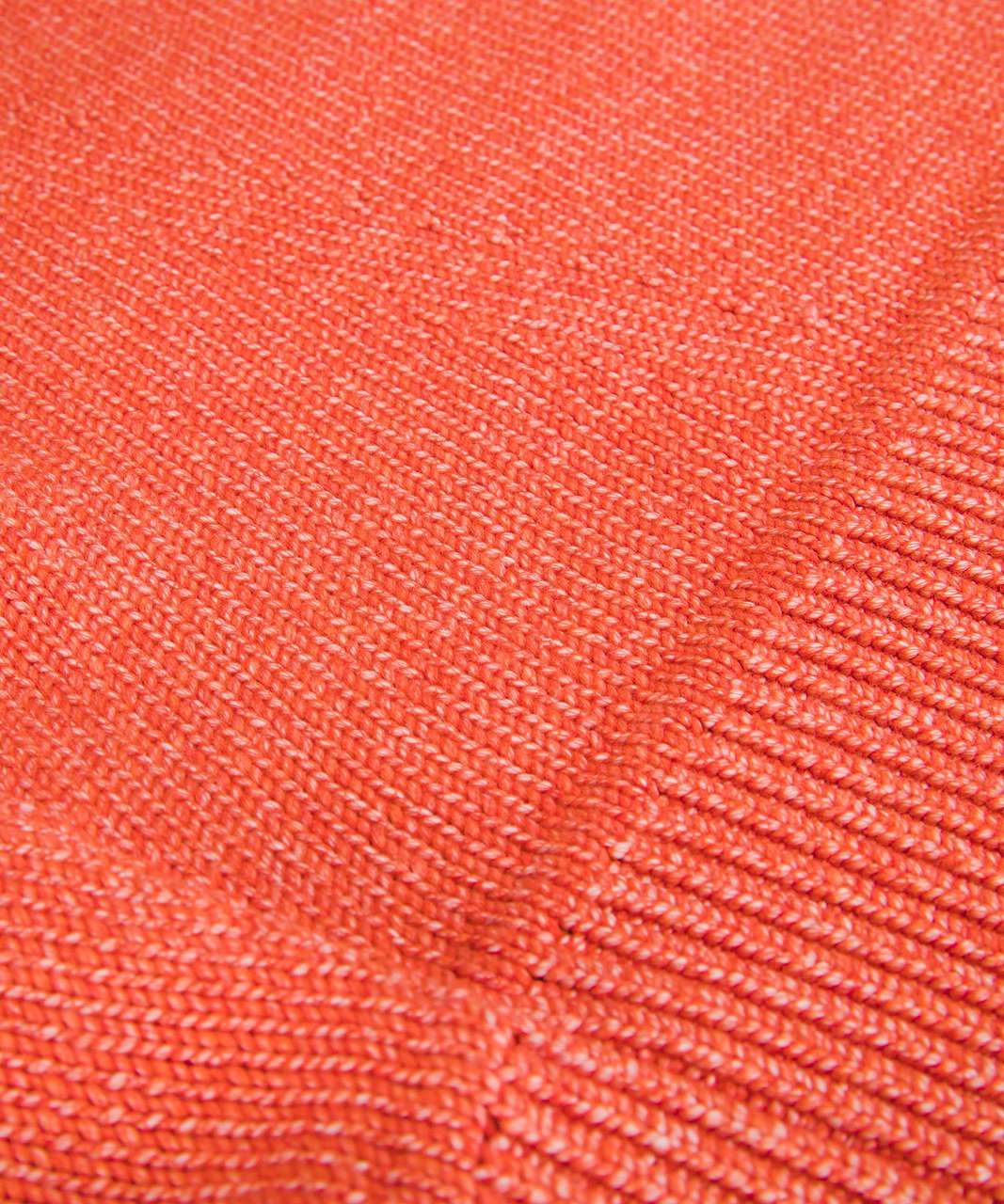 Lululemon Cotton-Blend Full-Zip Sweater - Heathered Solar Orange