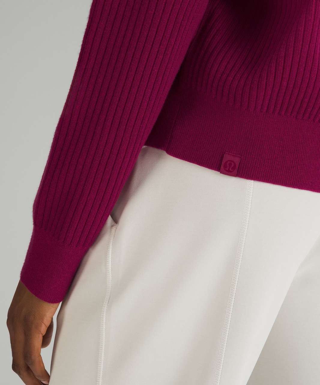Cotton-Blend Ribbed Sweater