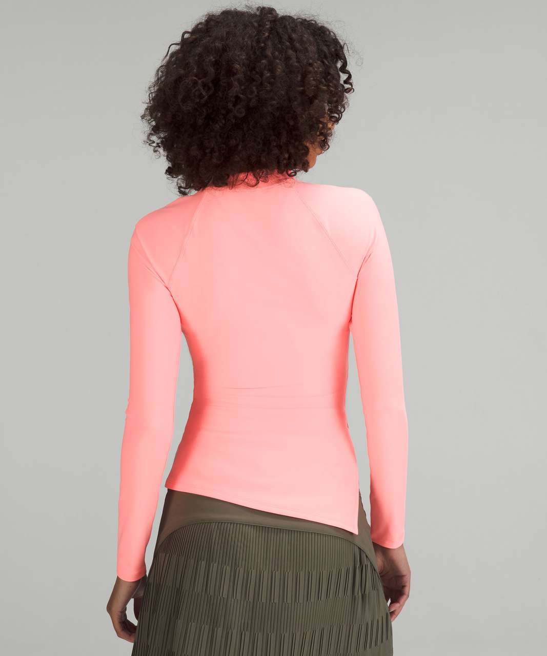 Lululemon Nulux Asymmetrical Tennis Long Sleeve Shirt - Sunset