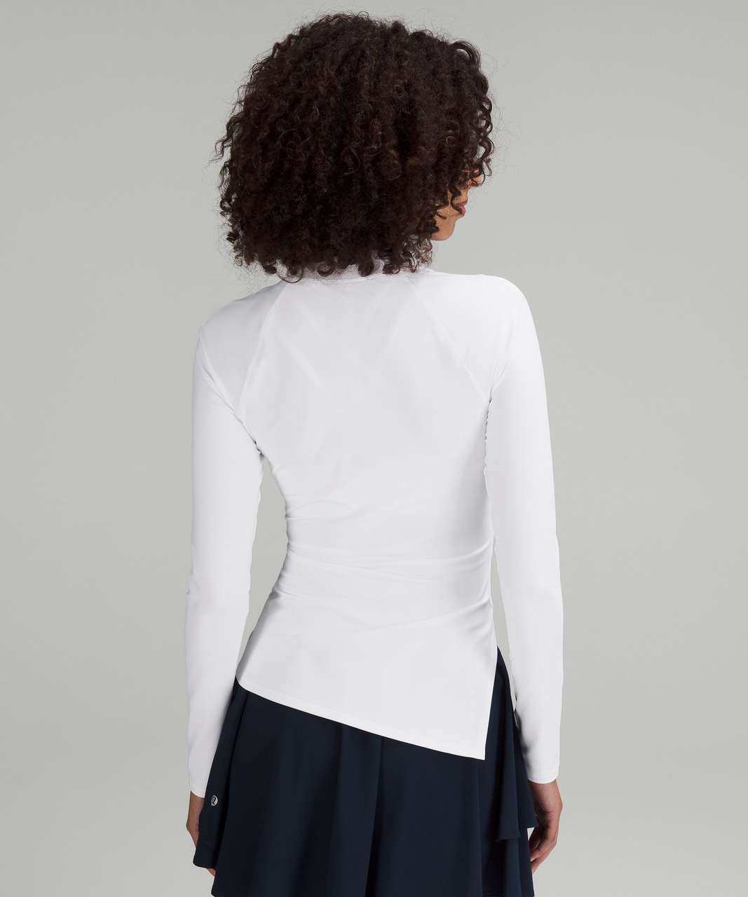 Lululemon Nulux Asymmetrical Tennis Long Sleeve Shirt - White