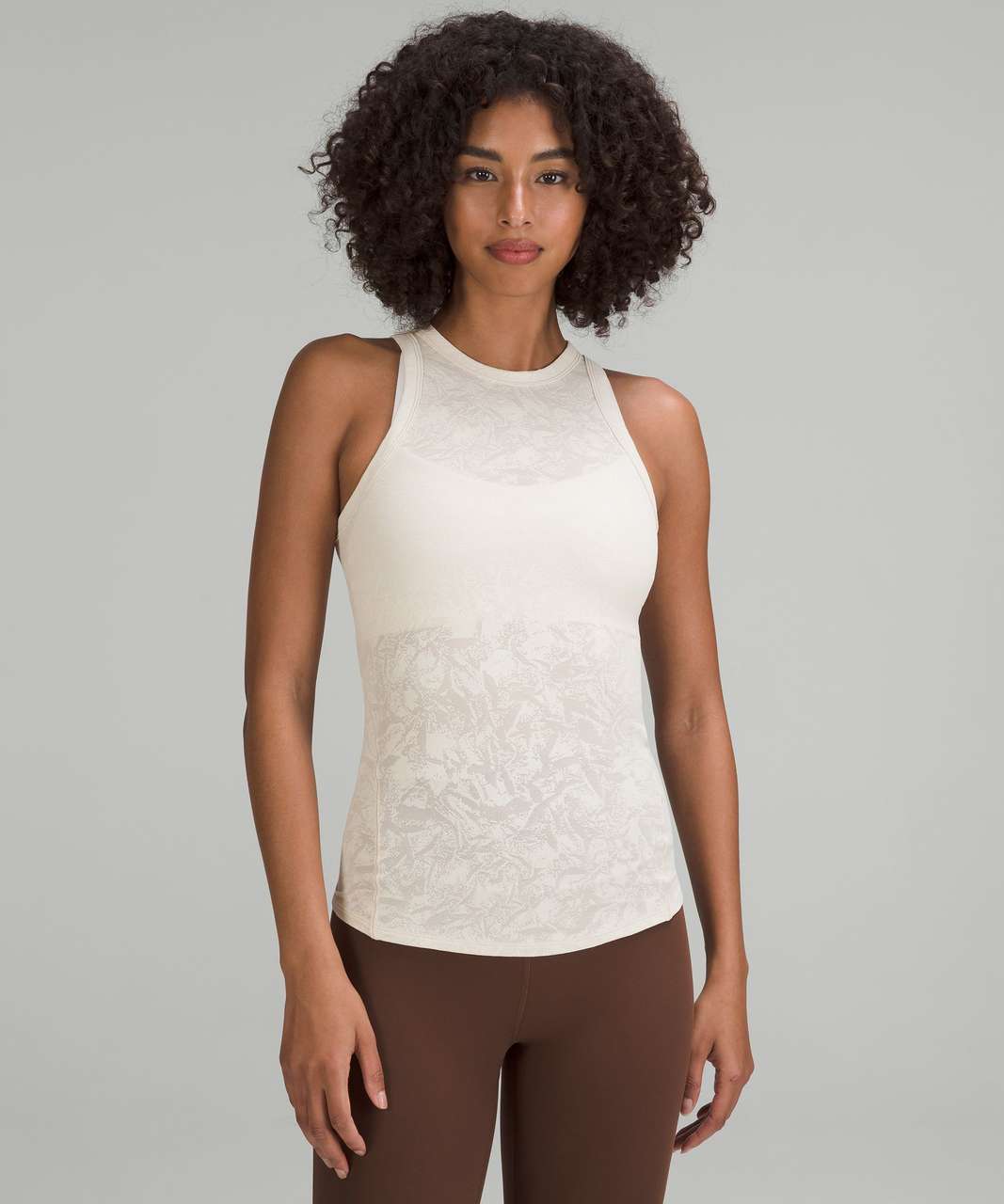 Lululemon Hold Tight Tank Top *Jacquard - Crumple Mini Jacquard White Opal