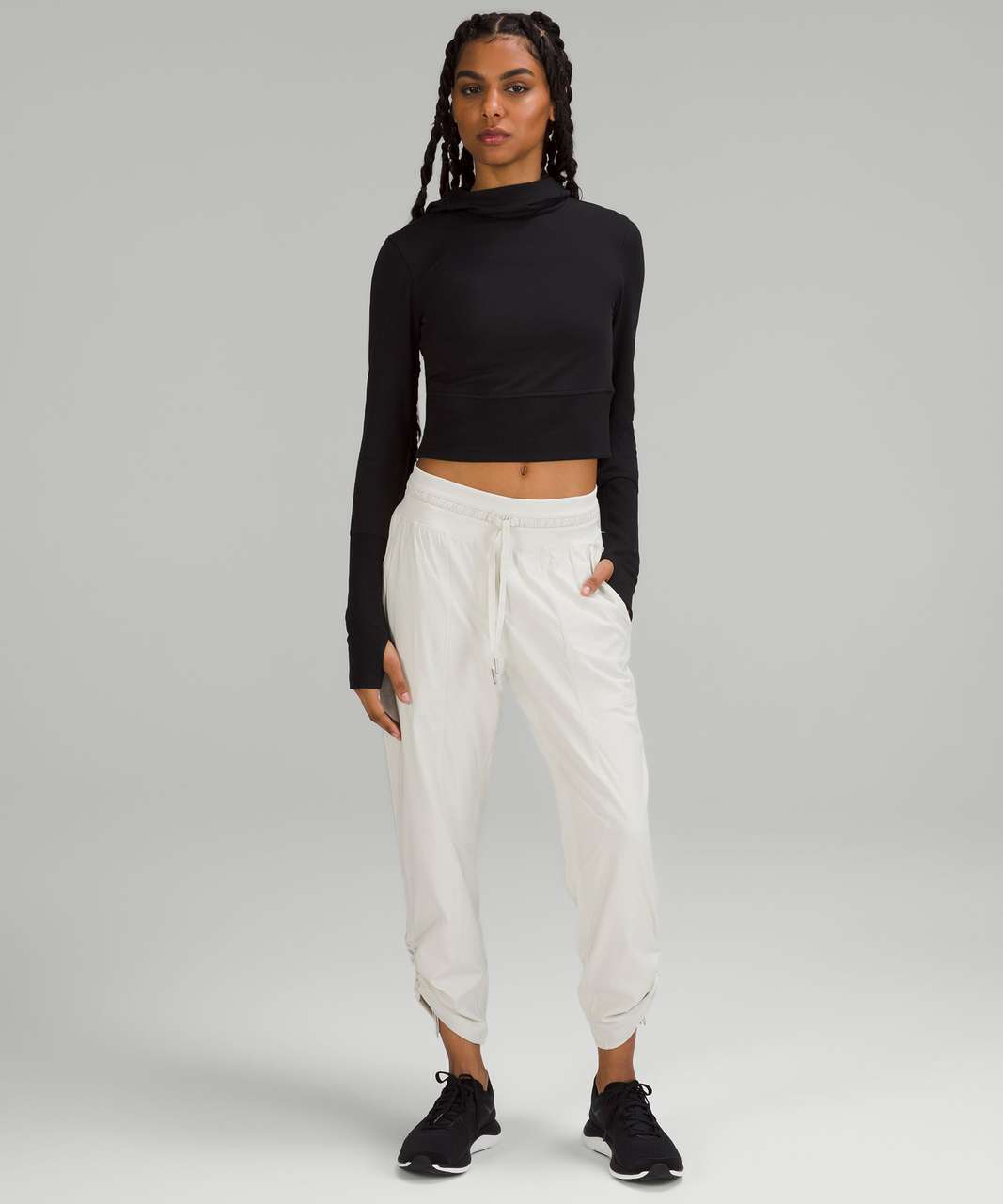 Lululemon Dance Studio Mid-Rise Cropped Pant - Bone - lulu fanatics