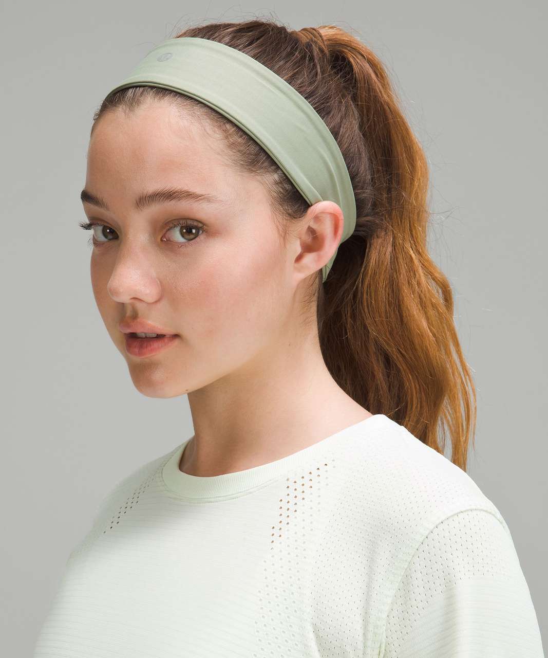 Lululemon Womens Fly Away Tamer Headband - Laurel Green