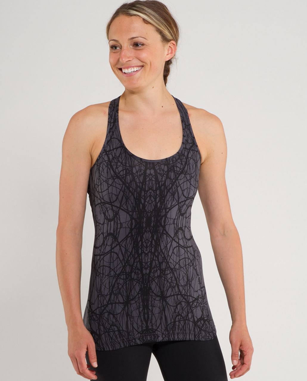 Lululemon Cool Racerback - Coal Ground Nesting Black Bird