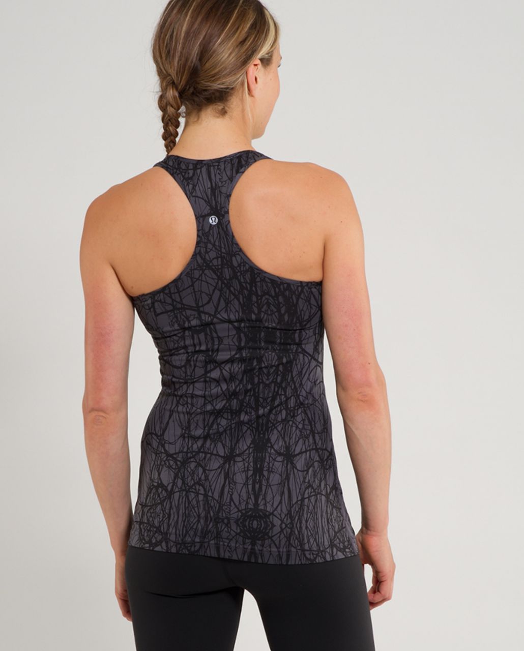 Lululemon Cool Racerback - Coal Ground Nesting Black Bird