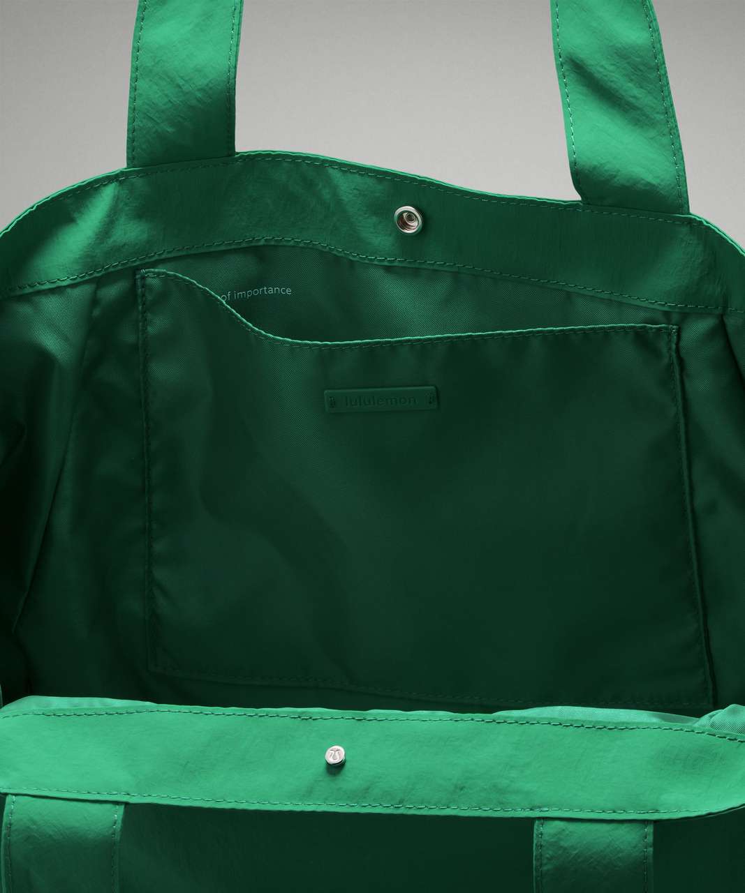 Leather Tote Shopper, Emerald Green, Tote Bag